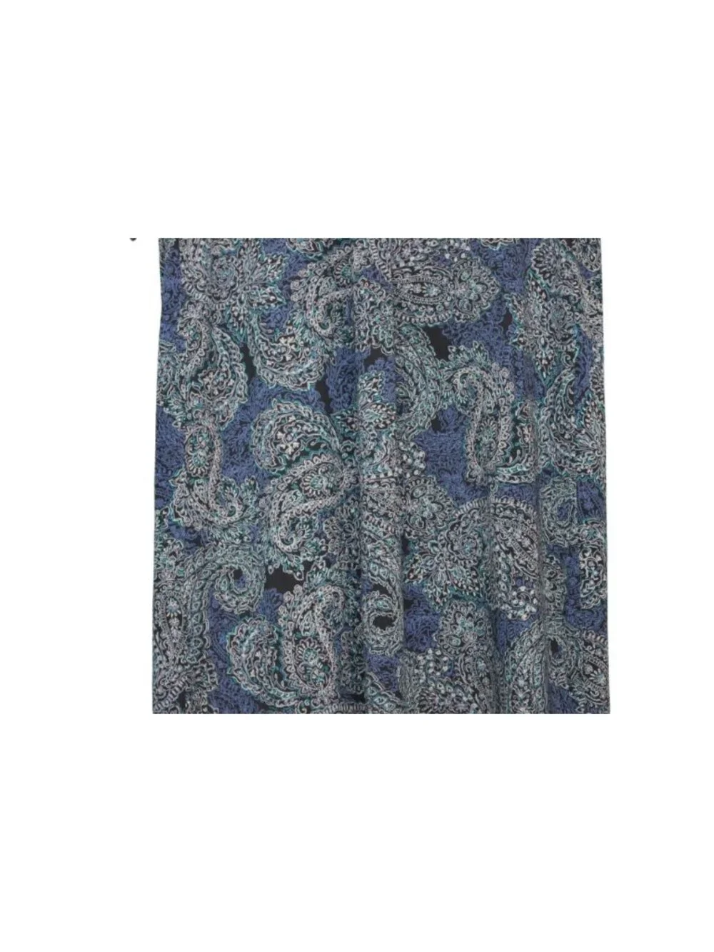 J Jill Wearever Collection Dress Medium Paisley Stretch Knit Knee Length Pockets - Picture 7 of 13